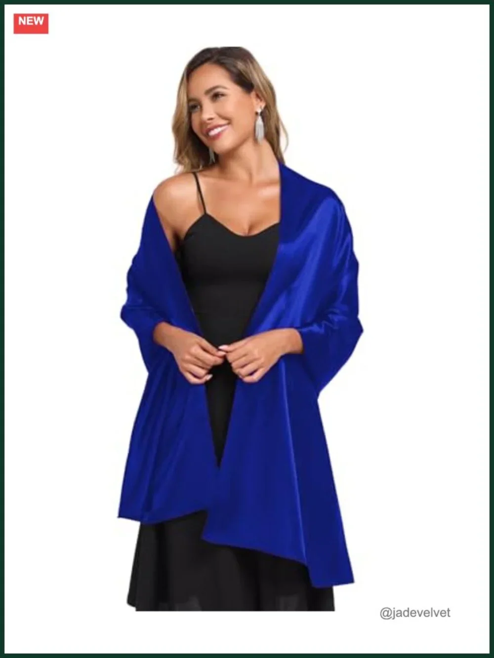 Silky Satin Shawl Wrap for Women Wedding Guest Lightweight Scarf Elegant